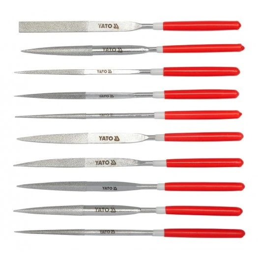 YATO Надфіль алмазний YATO Набір, 4х160х50мм 10пр.  | YT-6151