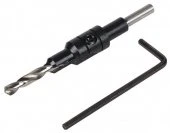 Wolfcraft Сверло по дереву с зенкером Ø 3,5 - 5 / 9,5 // 2500000