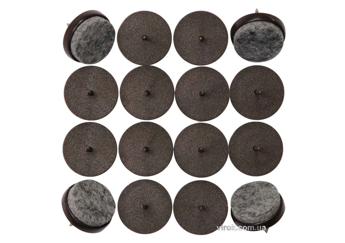 VOREL Прокладки пластикові фільцеві на цвях , 17мм, набір 16шт  | 74920