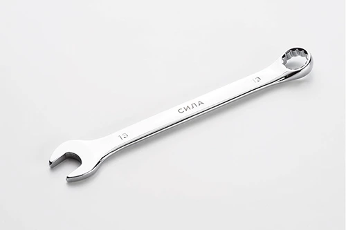 Ключ рожково-накидной полированный CrV 13мм СИЛА