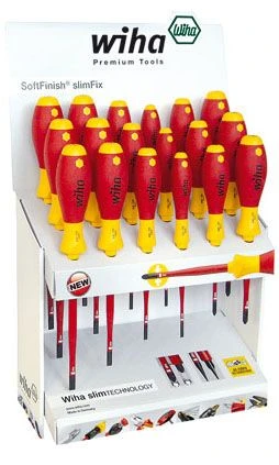 Wiha W35559 Дисплей с 18 -ю диэлектрическими отвертками по 3 каждой - 3хW
