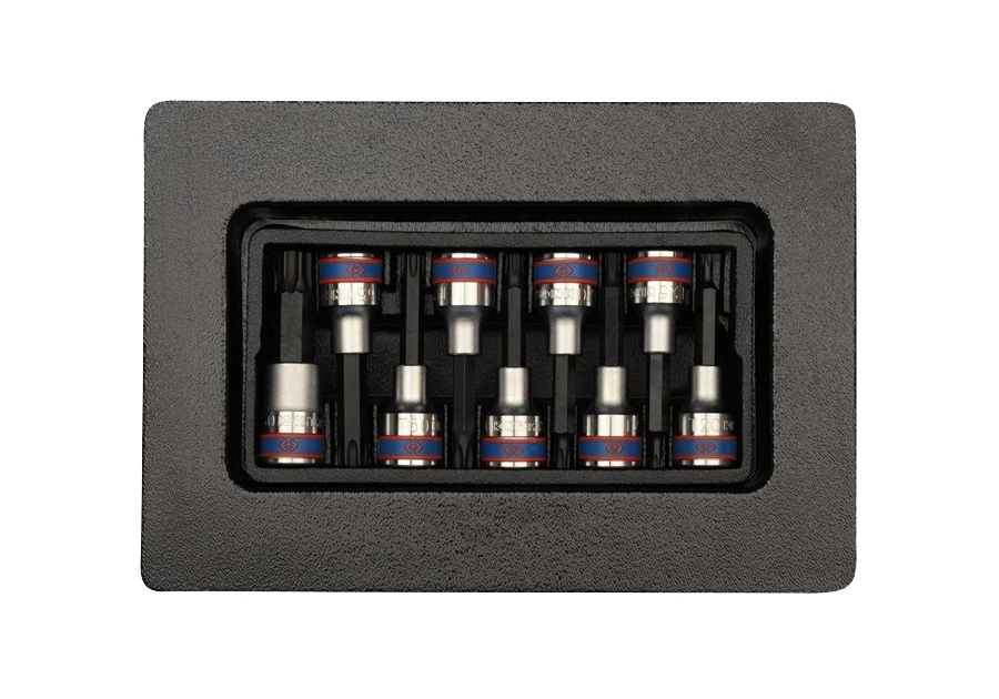 KING TONY Набор торцевых головок 1/2" Т20-Т60. | 9-4119PR