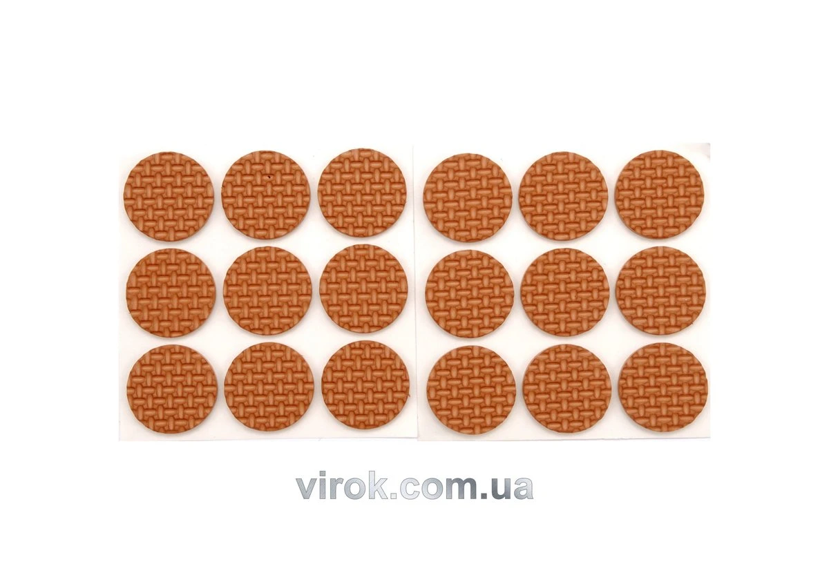 VOREL Наб. самокл. протекторов 25мм/18шт-корич 74882