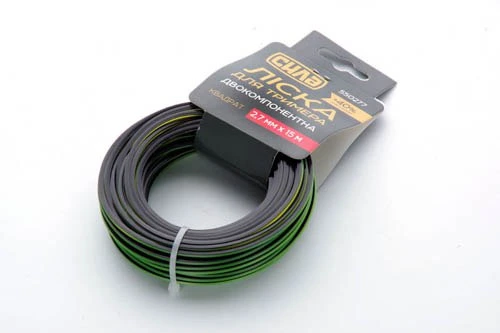 Леска для триммера двухкомпонентная 2,0мм квадрат 15м СИЛА
