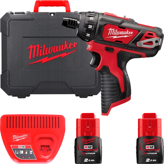 MILWAUKEE Дриль-шурупокрут акумуляторний , M12 BD-202C, 30Нм  | 4933441900