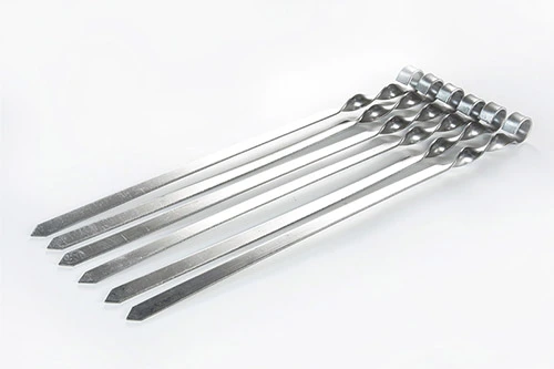 Шампур для люля-кебаб из нержавеющей стали 560х20х3мм СИЛА