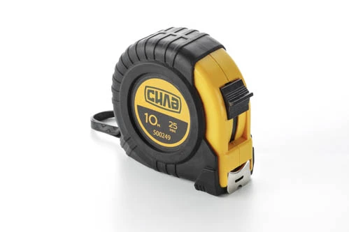 Рулетка обрезиненная 10м*25мм Стандарт СИЛА