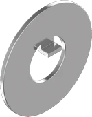 Шайба DIN 462 стопорная с внутренним выступом нержавеющая