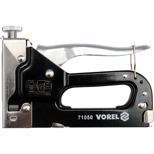 VOREL Степлер металевий з регулюванням для скоб h= 4-14 мм  | 71050