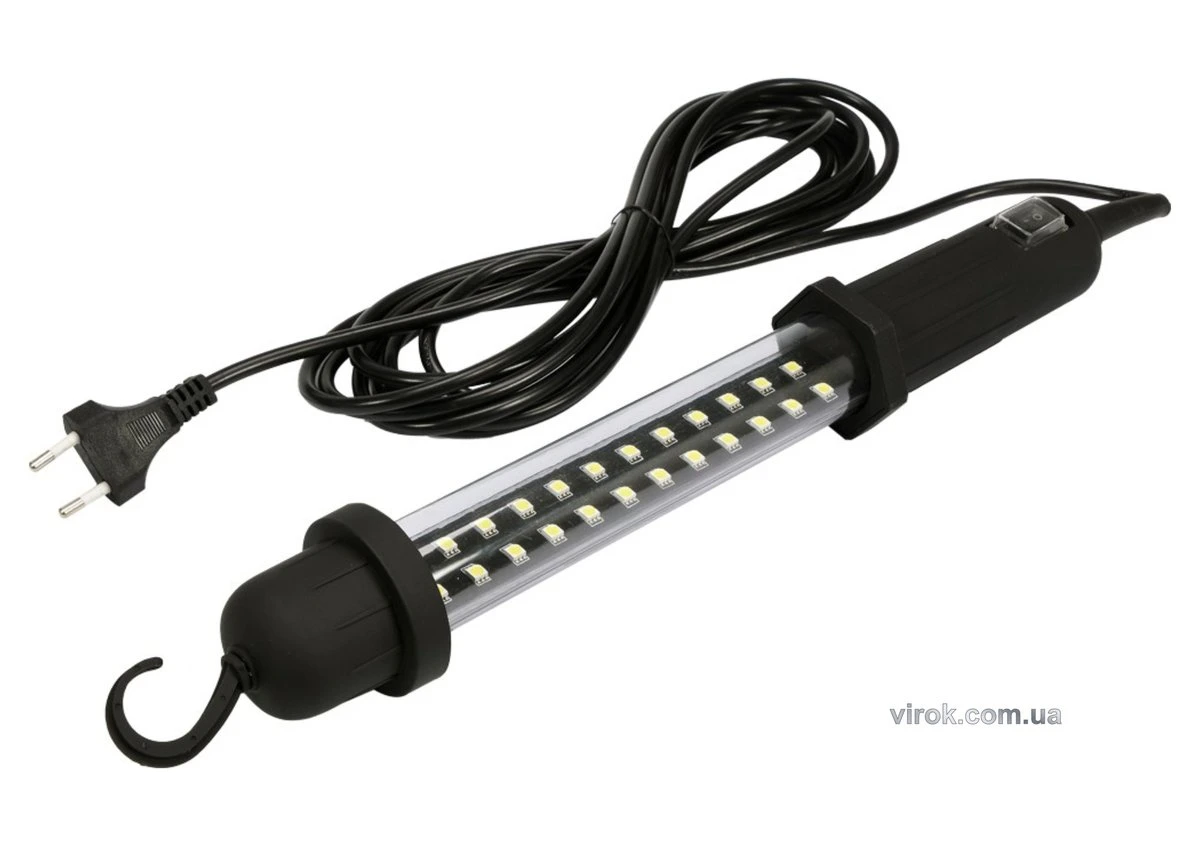 VOREL Світильник переносний з гачком, світлодіодн, електромер. 230В ; P= 4,5Вт, яскрав. P= 400lm | 8