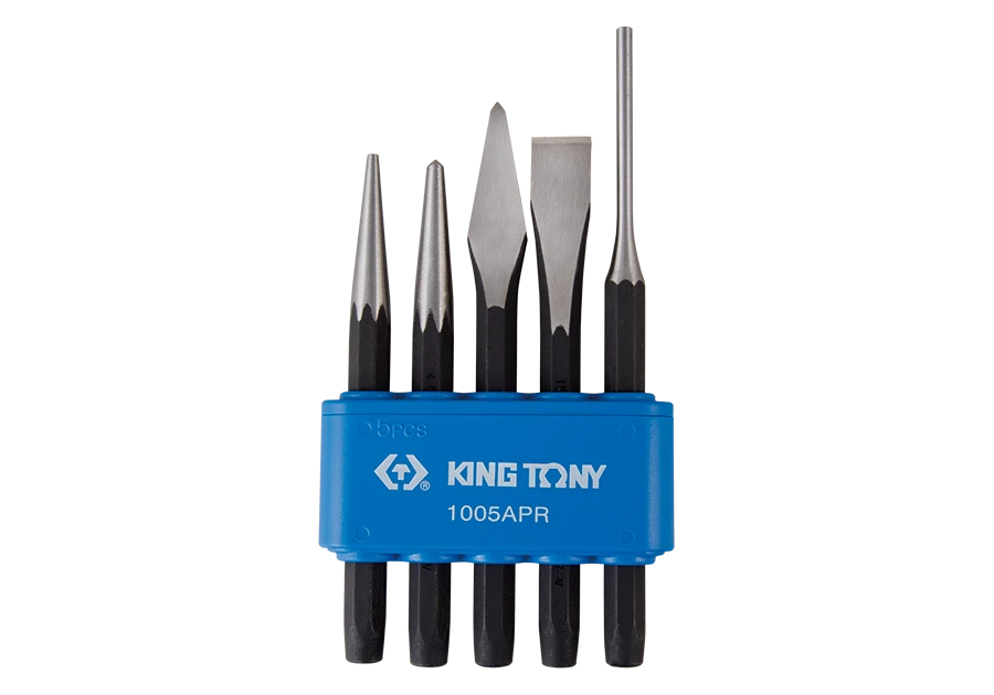 KING TONY Набор кернов и зубил, 5 предметов | 1005APR