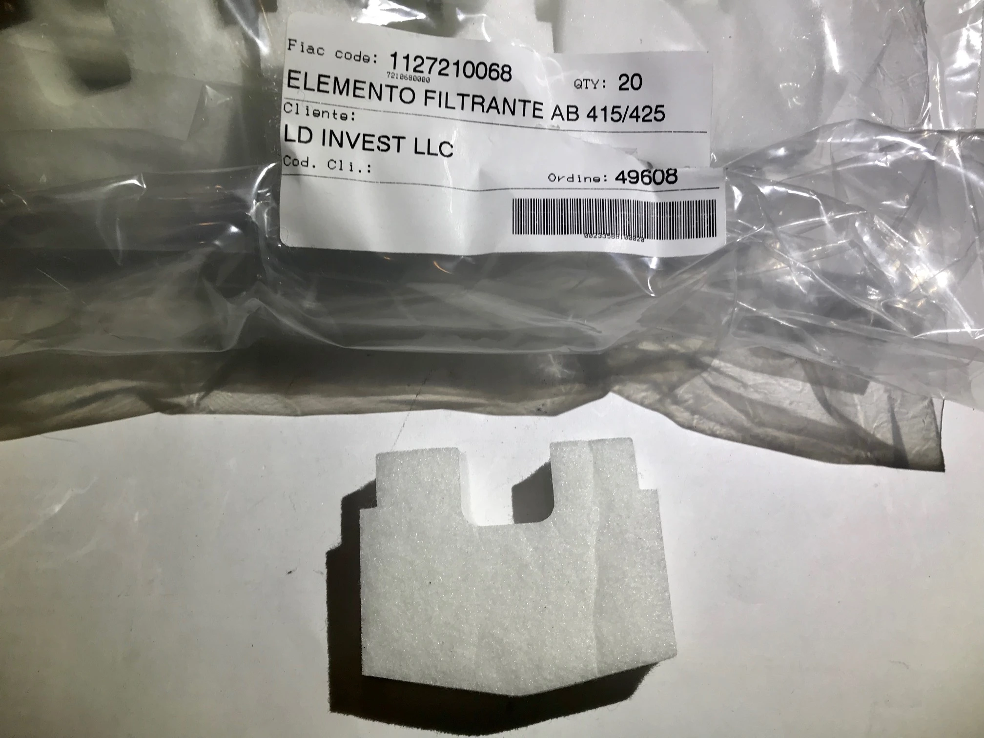 FIAC Фильтр патрон АВ415/АВ515/АВ425/АВ525 | 1127210068