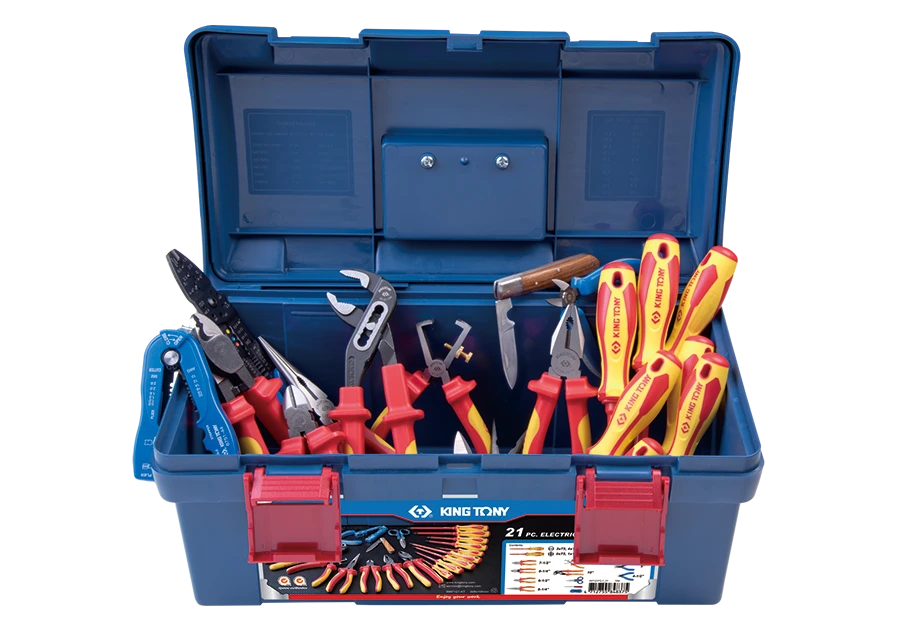 KING TONY Набор диэлектрического инструмента 21 предметов | 97121PQ