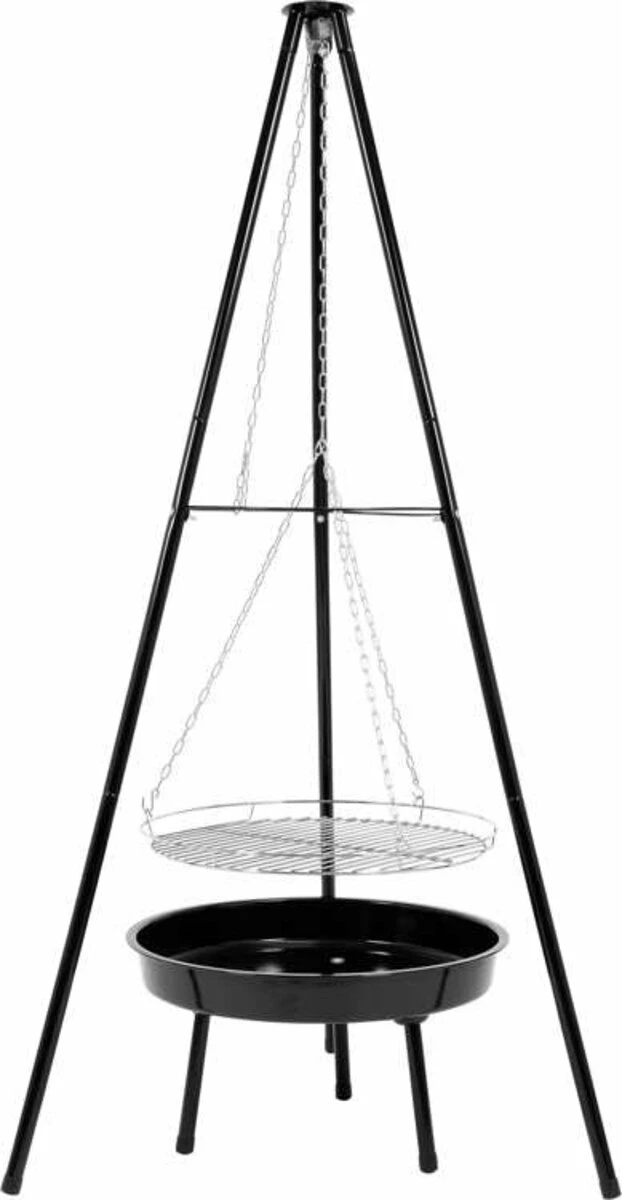 LUND Гриль підвісний на 3 ніжках , 70х 152х 70 мм, решітка Ø= 52 см з регулюв. висоти 30-67 см  | 99