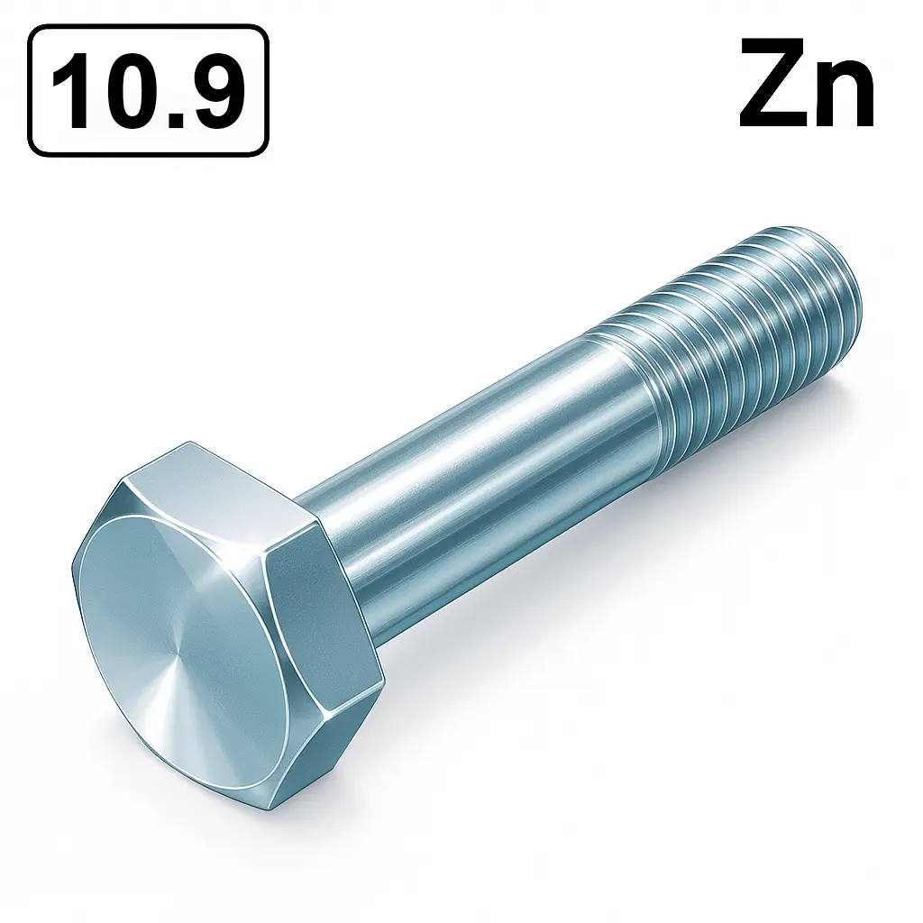 Болт DIN 931 M12x100 10,9 цинк