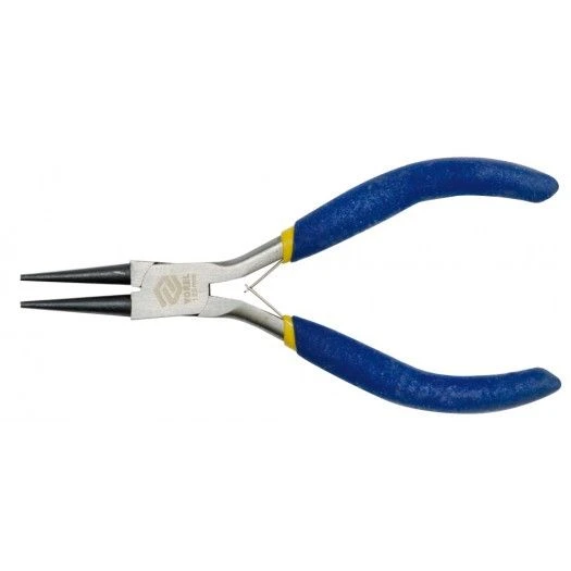 VOREL Щипці - круглогубці міні : прямі, L= 125 мм, з ізольованими ручками  | 42307