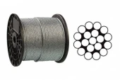 Трос  1,0 мм DIN 3053 (1x19) ЦБ