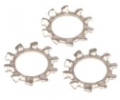 Шайба нержавеющая DIN 6797 A или UNI 8841 A c наружными зубьями