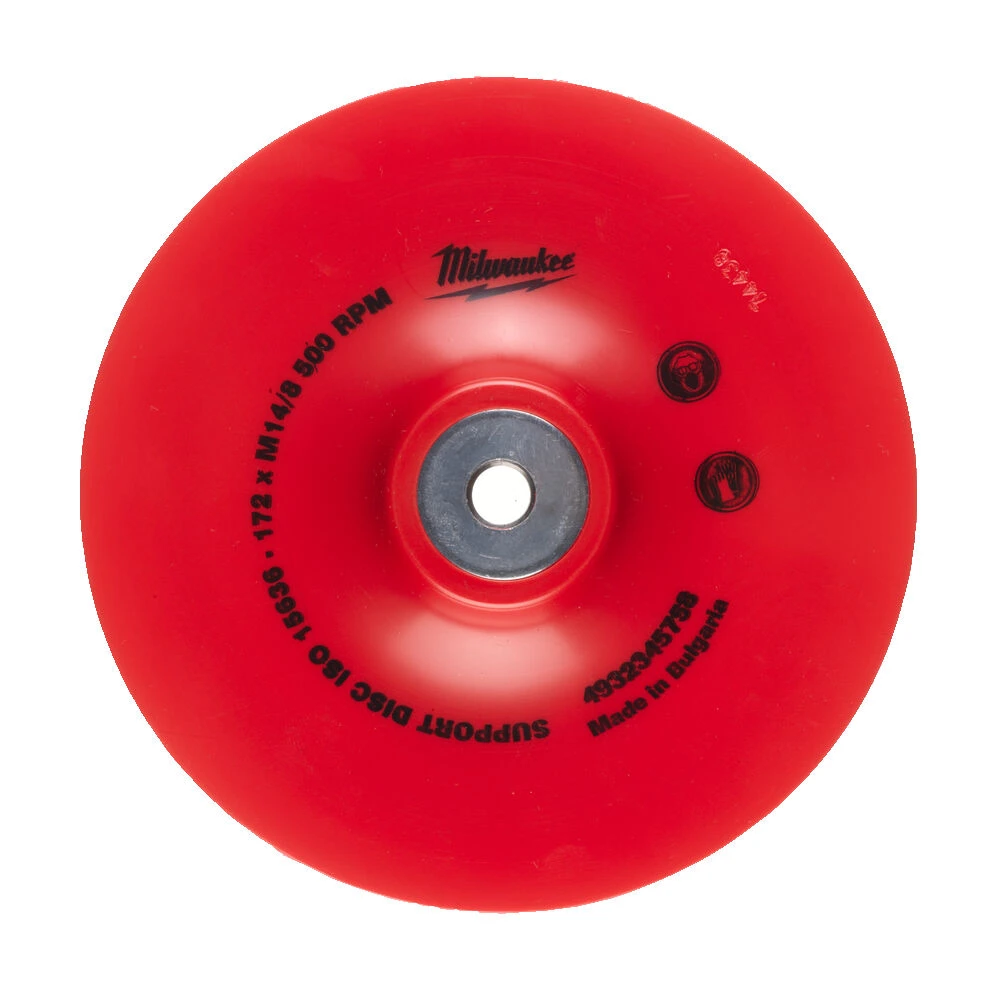 Milwaukee Диск тарельчатый гибкий 170 мм для шлифмашин угловых и полировальных; М14. // 4932345758