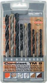 ALPEN Набор свёрл металл, камень, дерево TM9, 9 частей 0000802102100