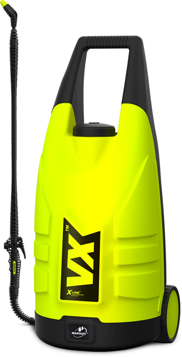 MAROLEX Оприскувач акумуляторний на колесах VX : 20л, Li-Ion 3.4 A*h (4,5год) (з композ захистом) | 