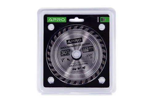 Диск пильний по дереву 125х22.2х30Т APRO