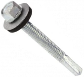 Саморезы с усиленным сверлом с шайбой по металлу 5.5х32 Wkret-Met