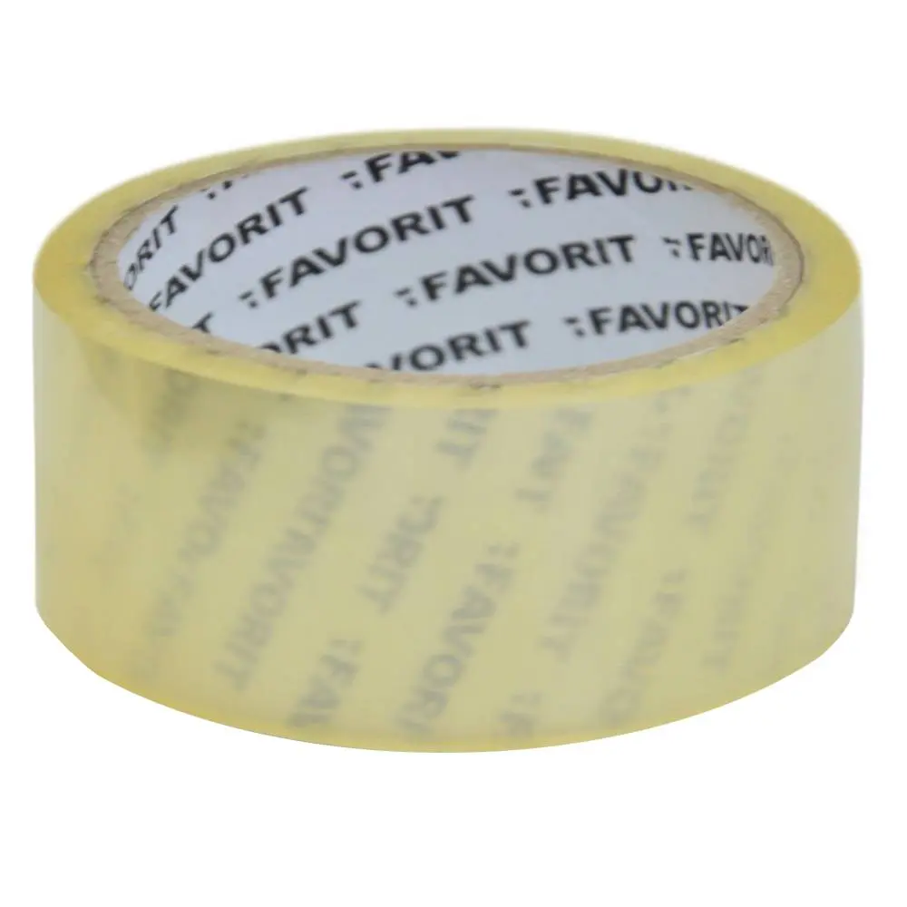 Стрічка клейка прозора 48мм х 100м Favorit | 10-584