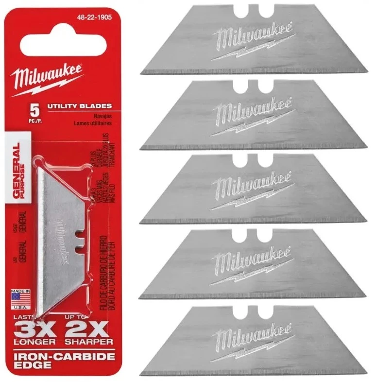 MILWAUKEE Леза змінні трапецієподібні універсальні , (5шт) | 48221905