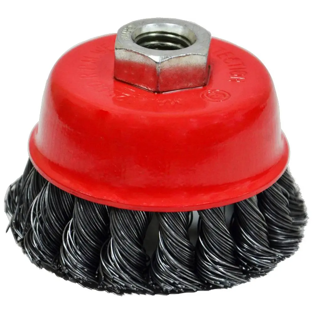 Щітка крацовка Чашка закручена, 100мм Spitce | 18-192