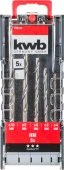kwb 109140 Набор свёрл для работы по камню, 5 шт (4/5/6/8/10 мм)