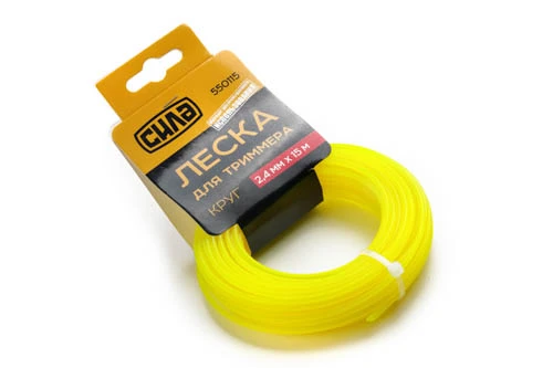 Леска для триммера 2,7мм круг 15м СИЛА