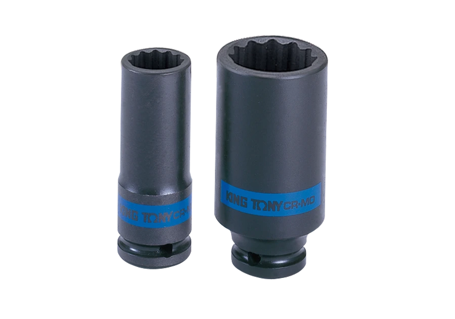 KING TONY Головка 12гр ударная длинная 1/2" 08 мм | 443008M