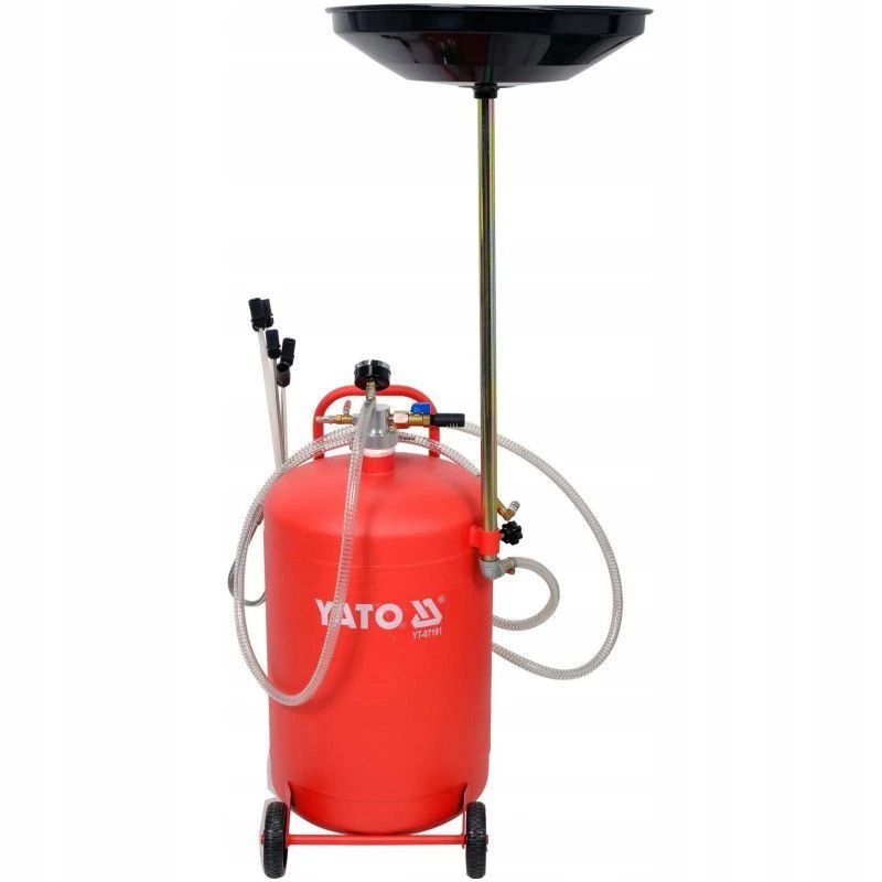 YATO Пристрій для зливу оливи пневматичний на колесах YATO; V= 65 л, 6 зондів  | YT-07191