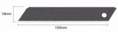 Лезвие OLFA LBB-10 BLACK MAX сегментированное, 18х100х0,5мм, 10шт