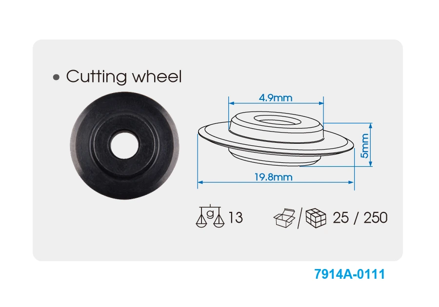 KING TONY Запасные лезвия для трубореза 7915A | 7914A-0111