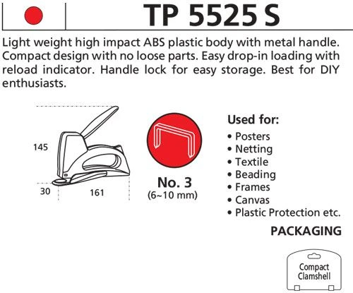 Степлер Miles TP-5525S/C, скоби No 3 (6-10 мм); аналог скоби: Rapid 53 (6—10 мм) Степлер Miles TP-5525S/C, скоби No 3 (6-10 мм); аналог скоби: Rapid 53 (6—10 мм)