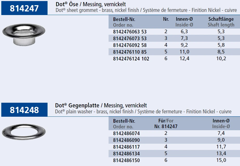 люверсы для парусов из латуни люверсы для парусов из латуни