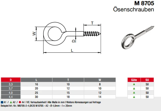 Крюк шуруп Крюк шуруп