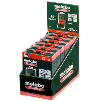 Набір свердел по металу Metabo HSS-Co Promotion (1-10 мм, 19 шт.) (627157000)