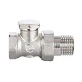 Кран латунний вентильний для підключення радіаторів прямий нижній 3/4 Double-lin | 78-122