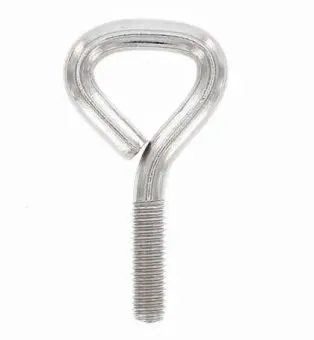 Рым-винт с треугольный кольцом 8х64, нержавеющая сталь А2 (AISI 304)