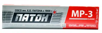 12-229 Зварювальні електроди МР-3, d 3мм, 5 кг, Патон | Україна