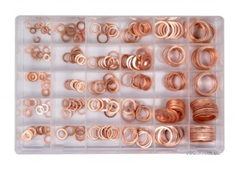 YATO Шайби мідні YATO, Ø= 5/9 - 28/36 мм, наб. 300 шт  | YT-06872