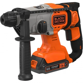 Перфоратор акумуляторний BLACK+DECKER, SDS-Plus, 18 В, 2 Дж, 3 режими