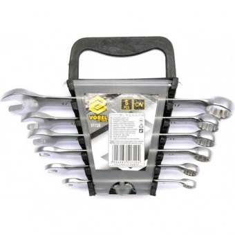 VOREL Ключі ріжково - накидні Cr-V, М 8-17 мм, Набір 6 шт.  | 51720