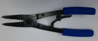 KING TONY Пассатижи для внутренних стопорных колец, артикул 68GS-11 (синие рукоятки) | 68GS-11