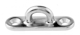 Обушок нержавеющий литой на усиленной продолговатой пластине