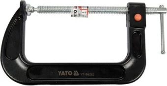 YATO Струбцина з гвинтовим затискачем YATO, тип "С", швидкий затиск, 85х 150 мм  | YT-64263