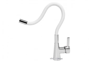 FALA Змішувач води "FLEXIBLE" для раковини з гнучкою білою лійкою  | 75706